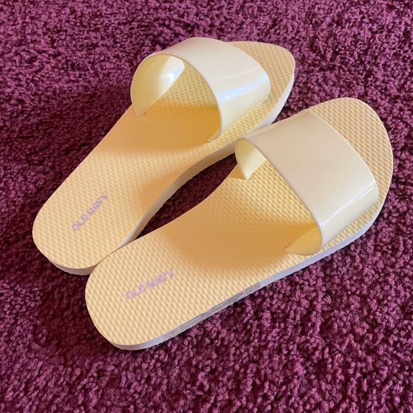 Old Navy Shoes - Yellow Old Navy Slides